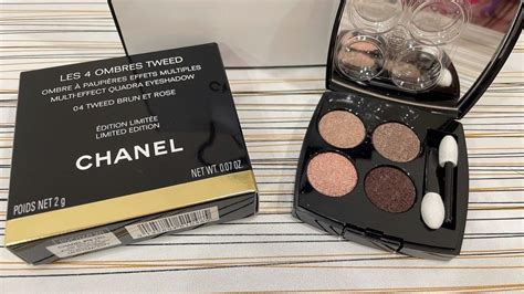 chanel tweed eyeshadow brun et rose|chanel brun et rose review.